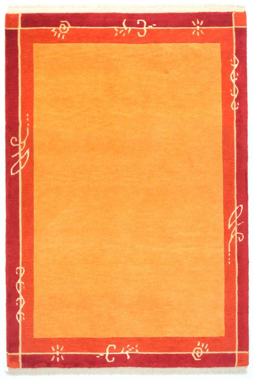 Tapis Népalais - 175 x 120 cm - orange