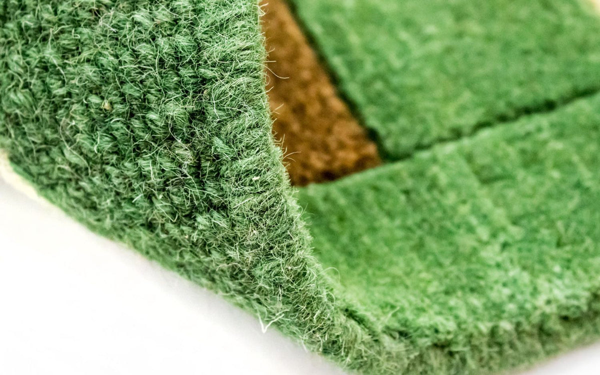 Tapis Népalais - 225 x 161 cm - vert