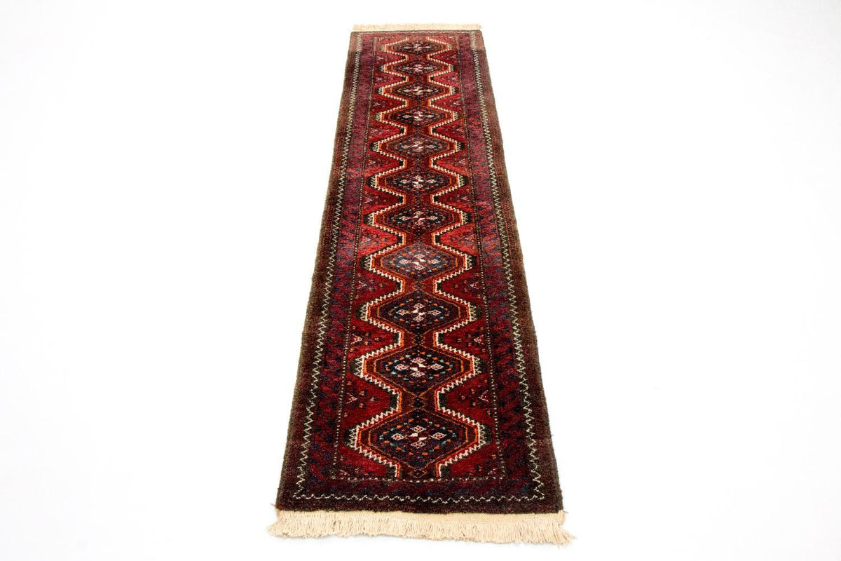 Tapis de couloir Tapis persan - Nomadic - 197 x 52 cm - rouge