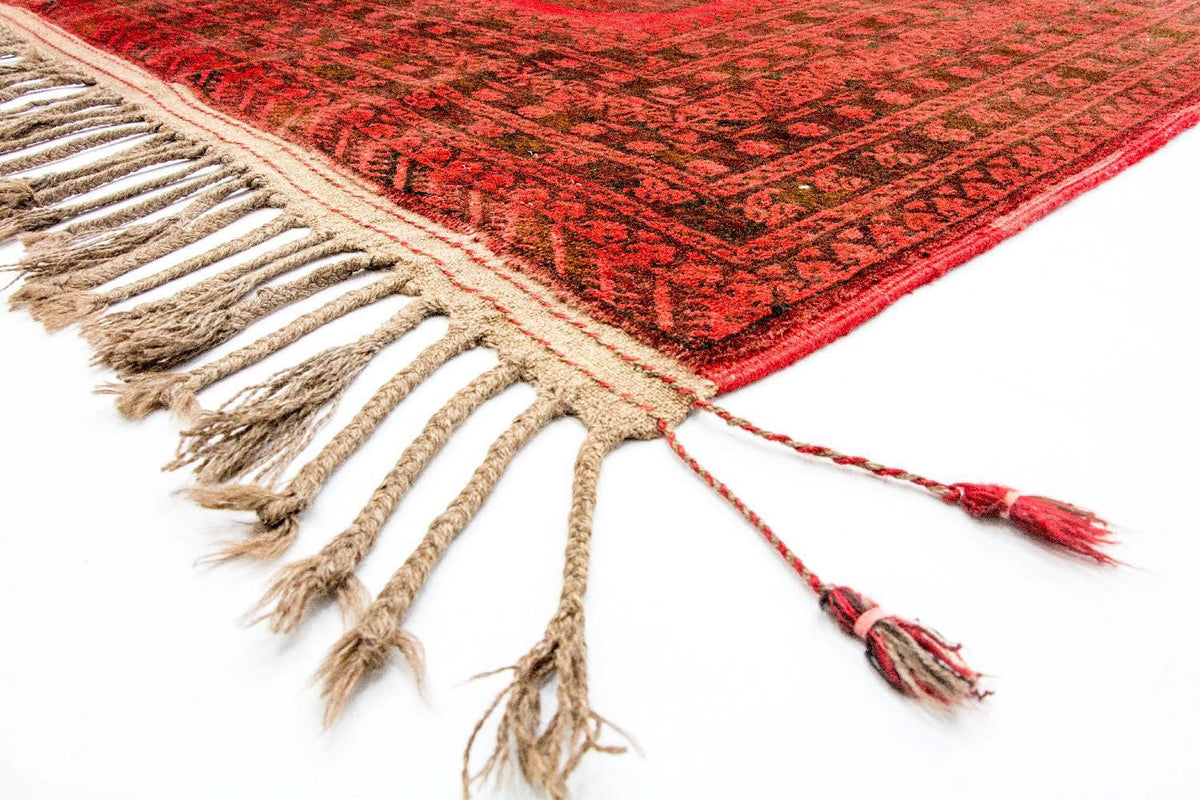 Tapis afghan - Boukhara - 292 x 203 cm - rouge