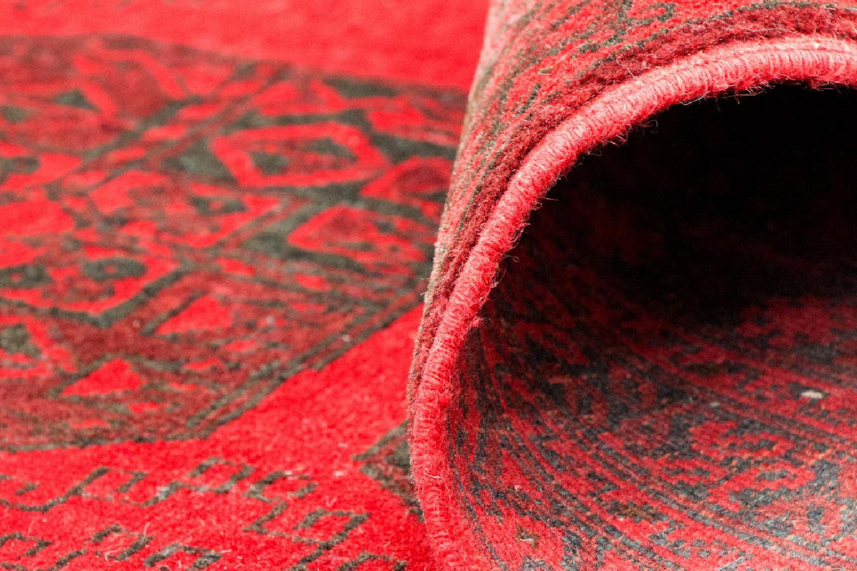 Tapis afghan - Boukhara - 292 x 203 cm - rouge