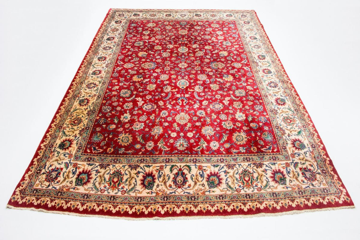 Tapis persan - Tabriz - 410 x 212 cm - rouge
