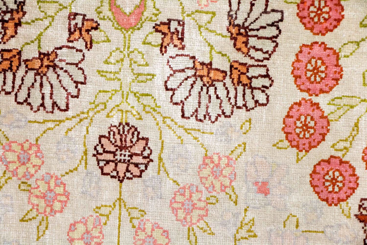 Tapis en soie - Soie Hereke - Premium - 100 x 64 cm - beige