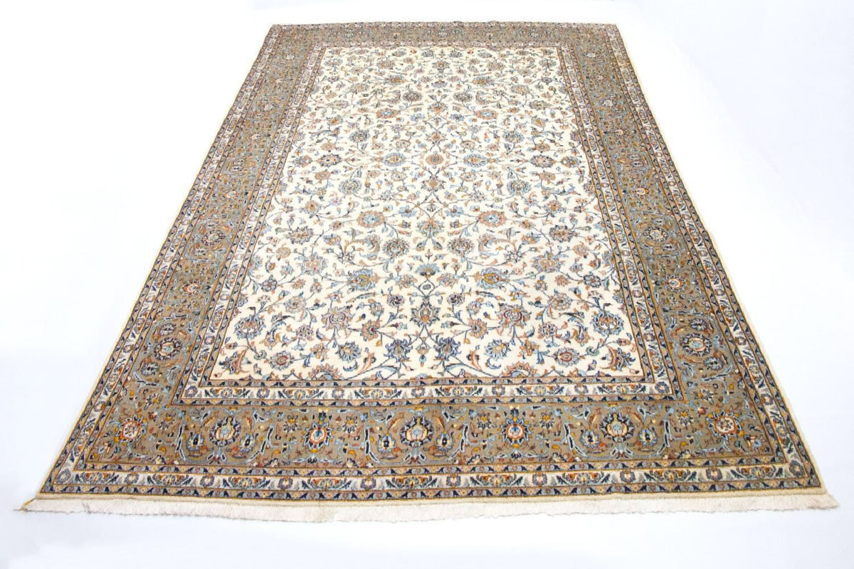 Tapis persan - Keshan - 413 x 307 cm - beige