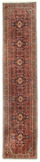Tapis de couloir Tapis persan - Bidjar - 397 x 89 cm - rouge