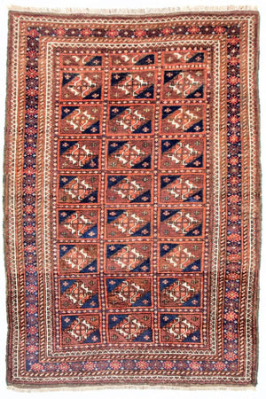 Tapis afghan - Boukhara - 164 x 105 cm - bleu
