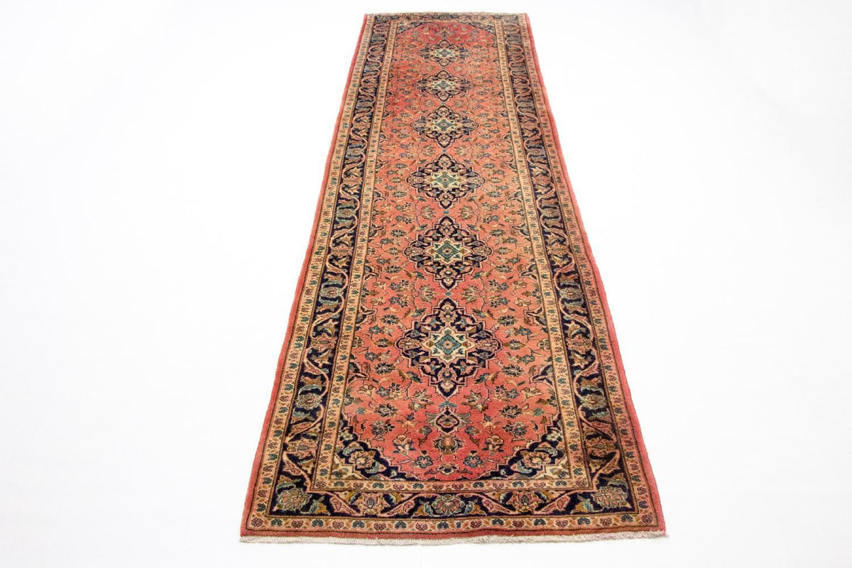 Tapis de couloir Tapis persan - Keshan - 392 x 102 cm - orange
