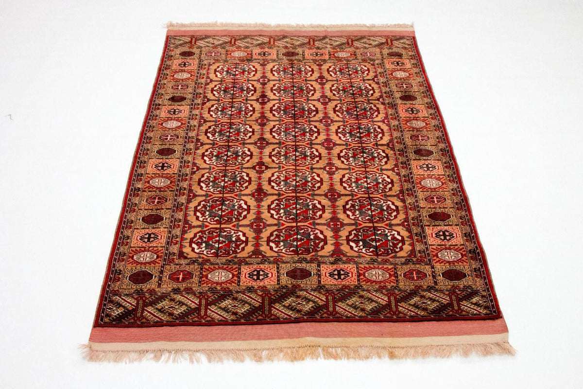 Tapis afghan - Boukhara - 156 x 122 cm - saumon