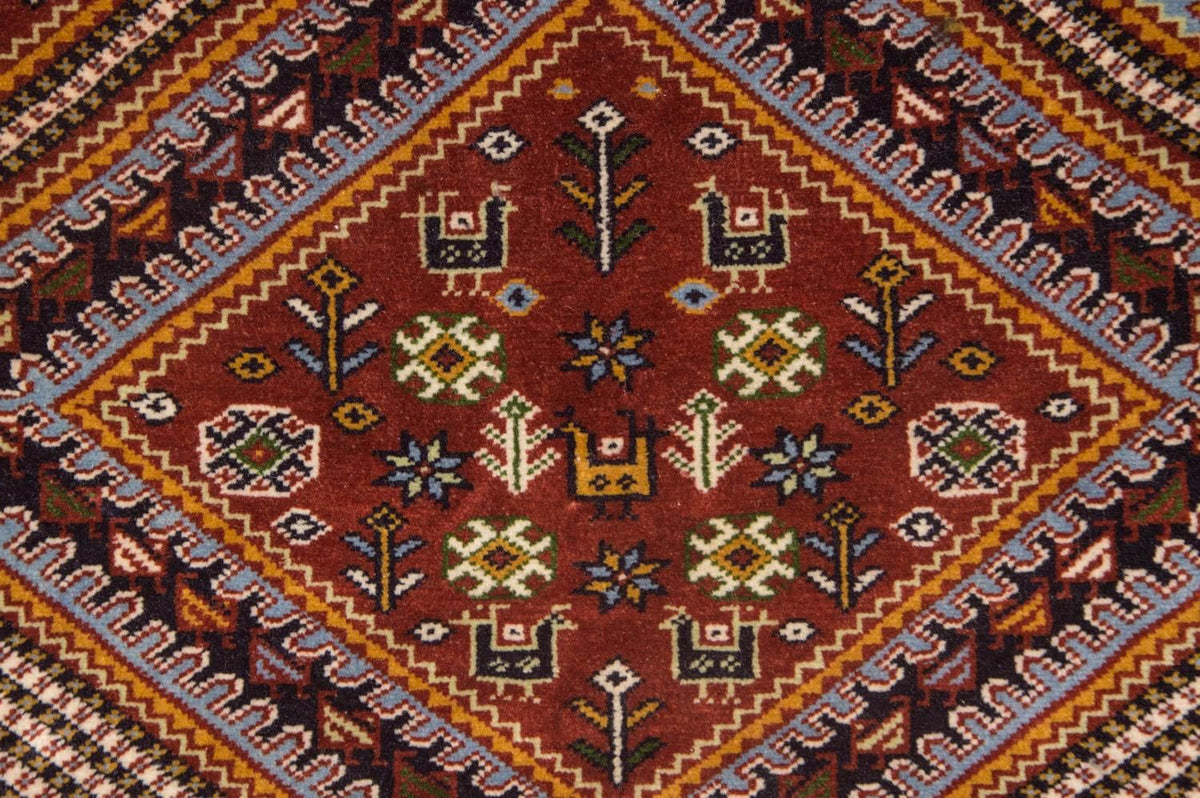 Tapis afghan - 148 x 118 cm - marron