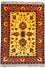 Tapis afghan - Hatschlu - 201 x 155 cm - jaune