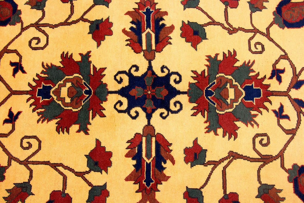 Tapis afghan - Hatschlu - 201 x 155 cm - jaune