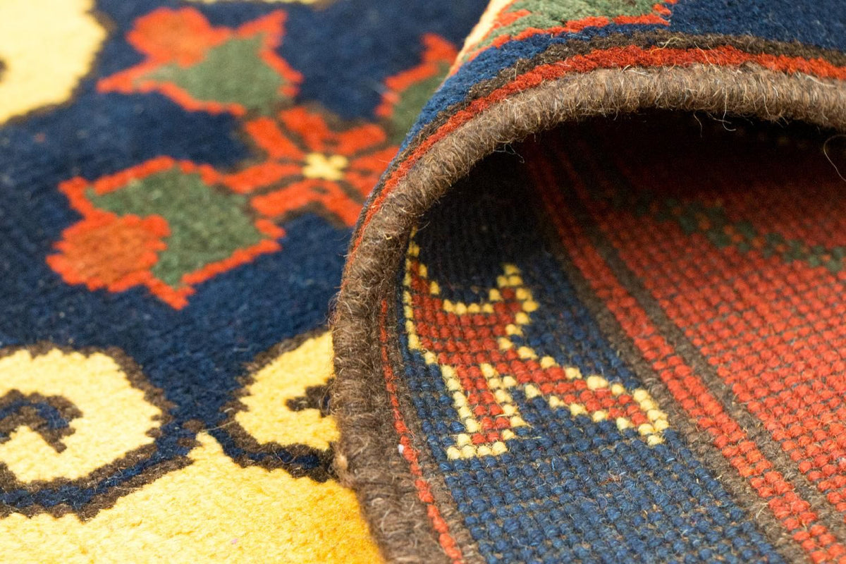 Tapis afghan - Hatschlu - 201 x 155 cm - jaune