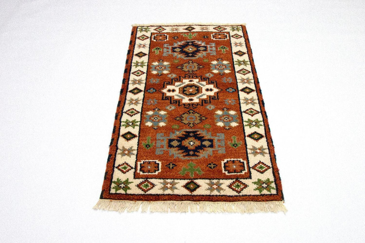 Tapis oriental - 115 x 64 cm - rouille