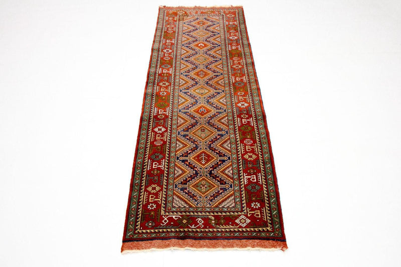 Tapis de couloir Tapis afghan - 194 x 75 cm - rouge