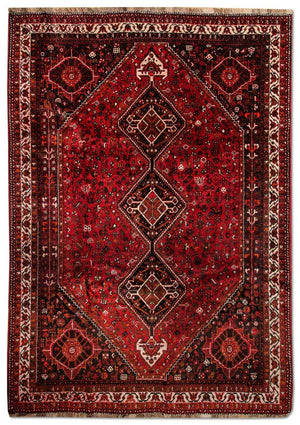 Tapis persan - Nomadic - 304 x 220 cm - rouge