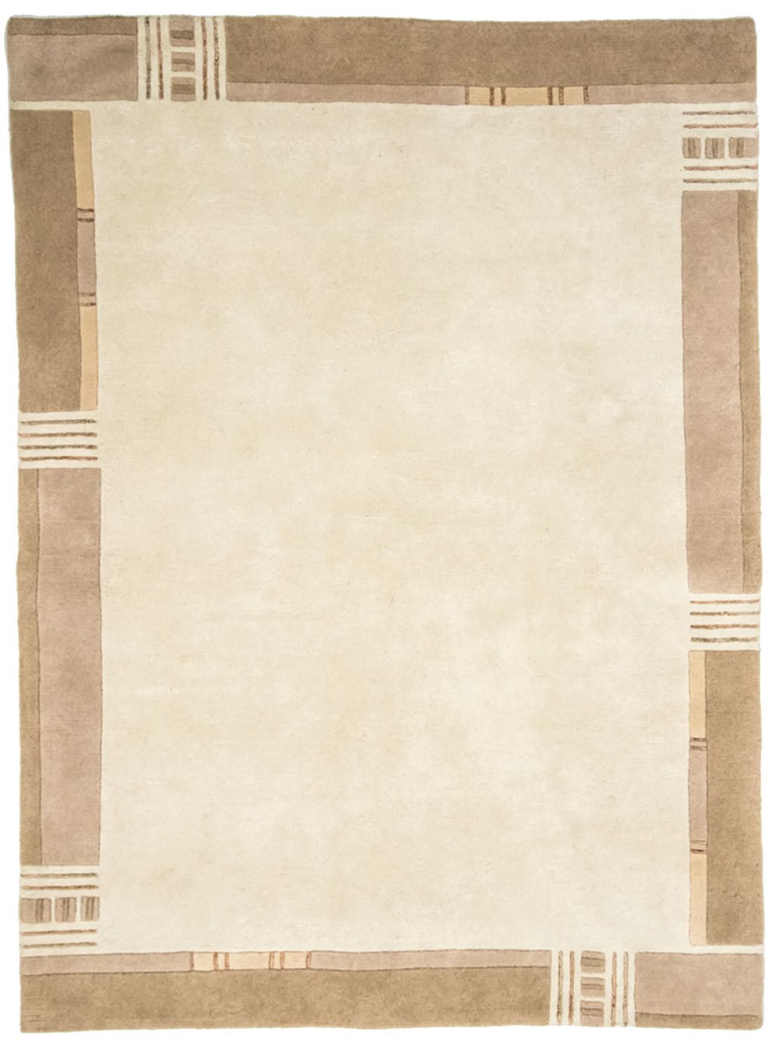 Tapis Népalais - 241 x 175 cm - beige
