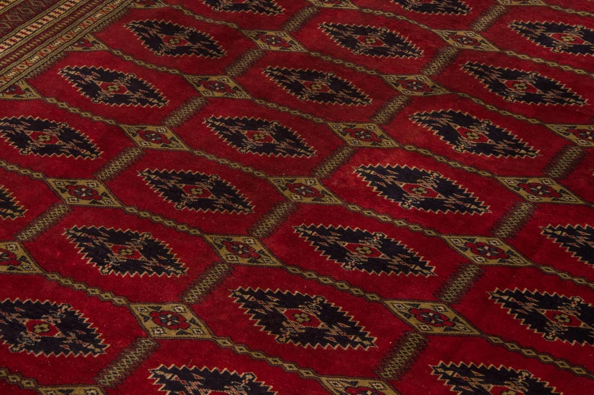 Tapis afghan - Boukhara - 292 x 188 cm - rouge