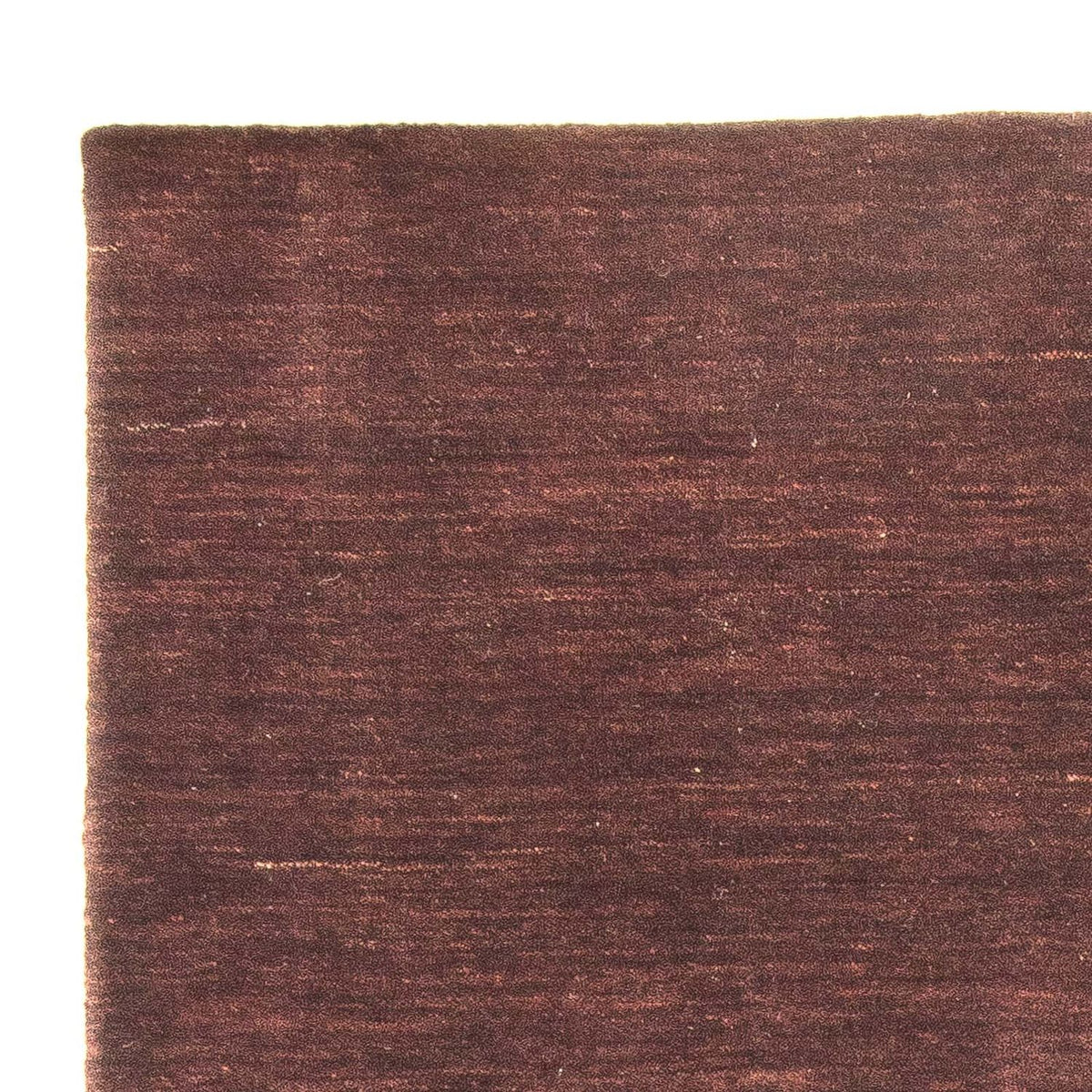 Tapis Gabbeh - Loribaft Softy - 152 x 103 cm - marron foncé