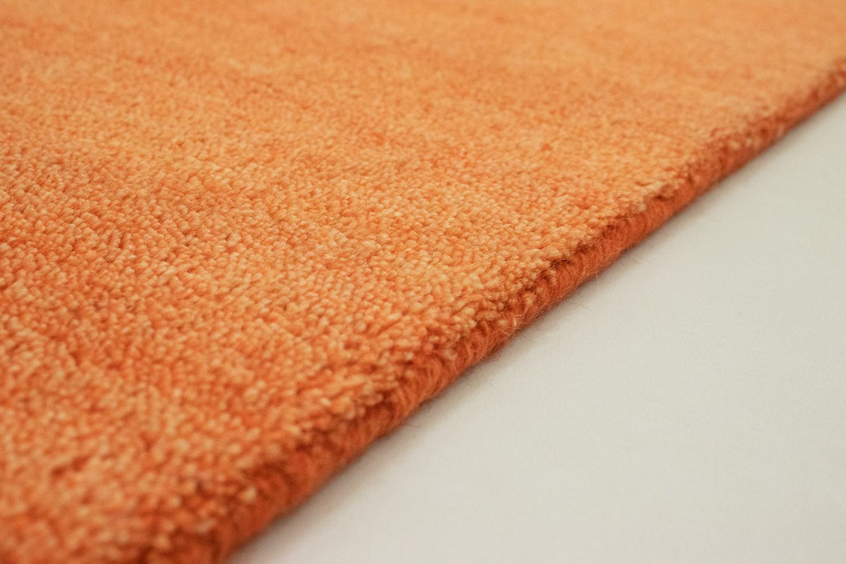 Tapis de couloir Tapis Gabbeh - Indus - 200 x 80 cm - orange