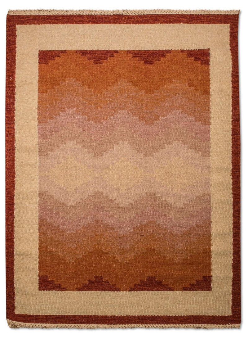 Tapis Kelim - Tendance - 200 x 140 cm - orange