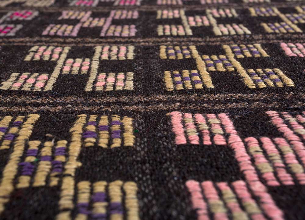 Tapis en laine - 228 x 120 cm - violet