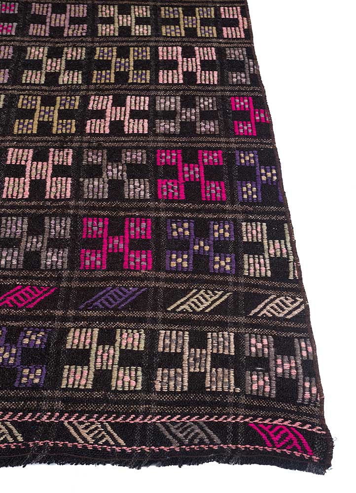 Tapis en laine - 228 x 120 cm - violet