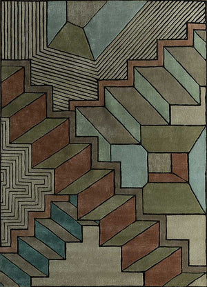 Tapis en laine - 240 x 180 cm - vert