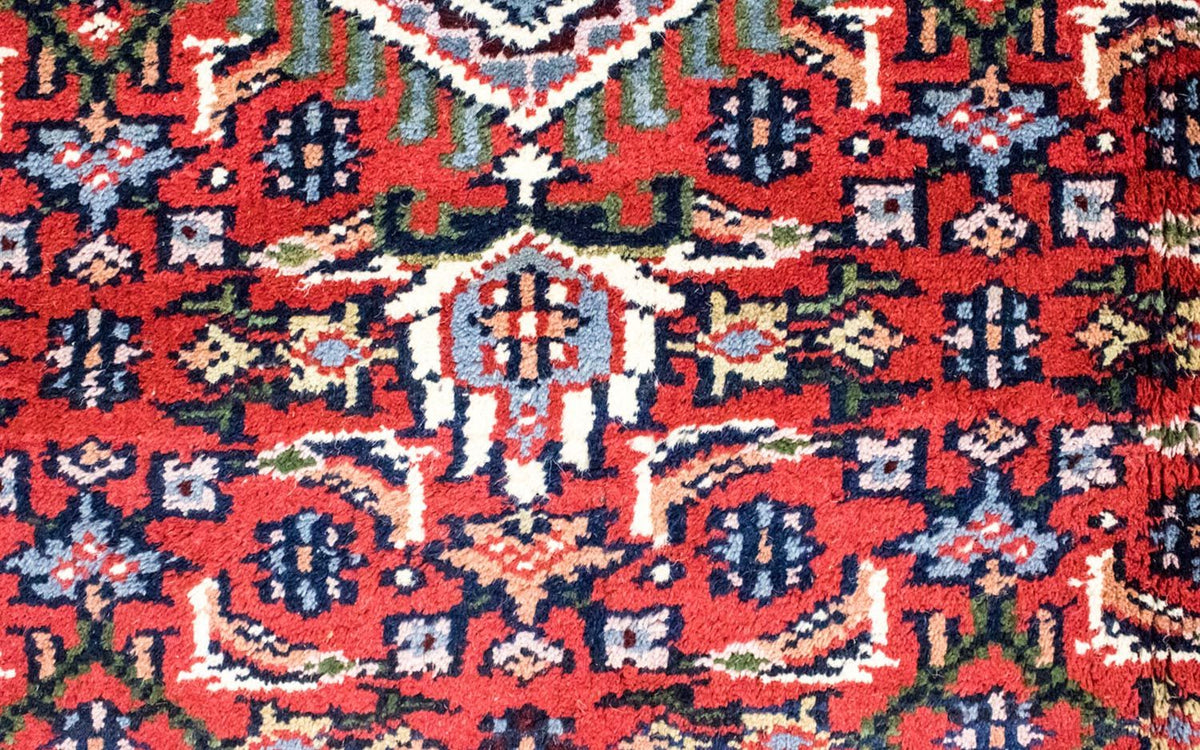 Tapis oriental - 90 x 60 cm - rouge
