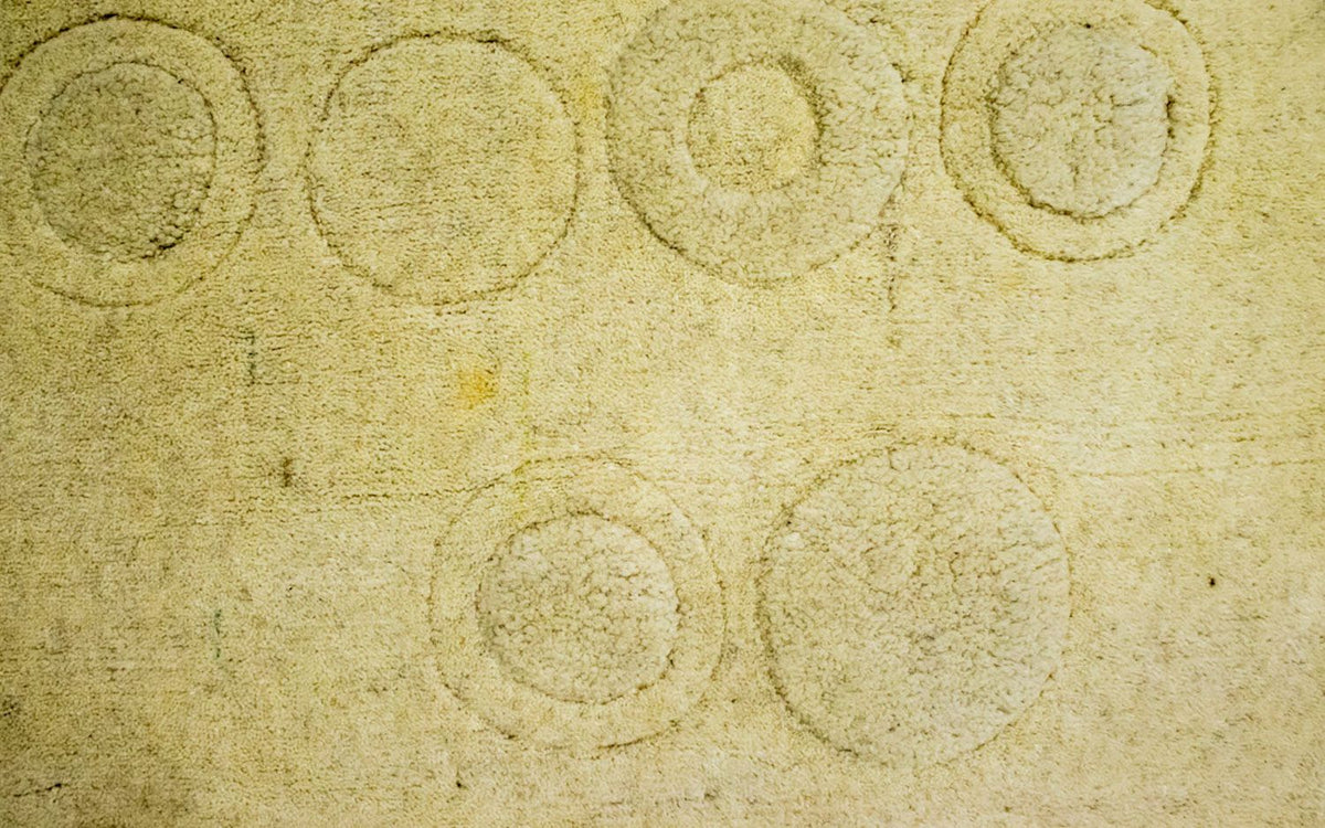 Tapis en laine - 148 x 80 cm - beige