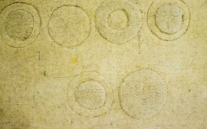 Tapis en laine - 148 x 80 cm - beige