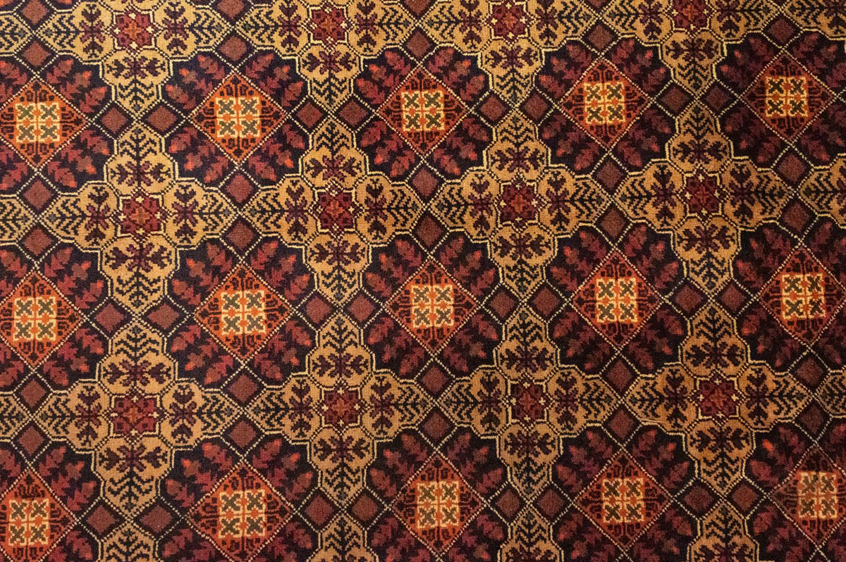 Tapis afghan - 288 x 198 cm - rouge