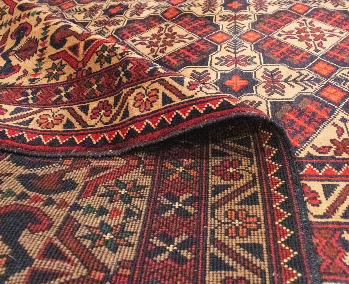 Tapis afghan - 283 x 199 cm - marron