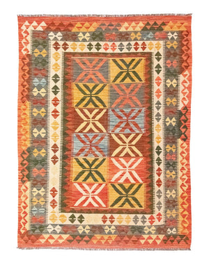 Tapis Kelim - Oriental - 205 x 150 cm - orange