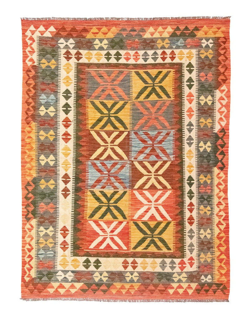 Tapis Kelim - Oriental - 205 x 150 cm - orange