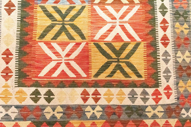 Tapis Kelim - Oriental - 205 x 150 cm - orange