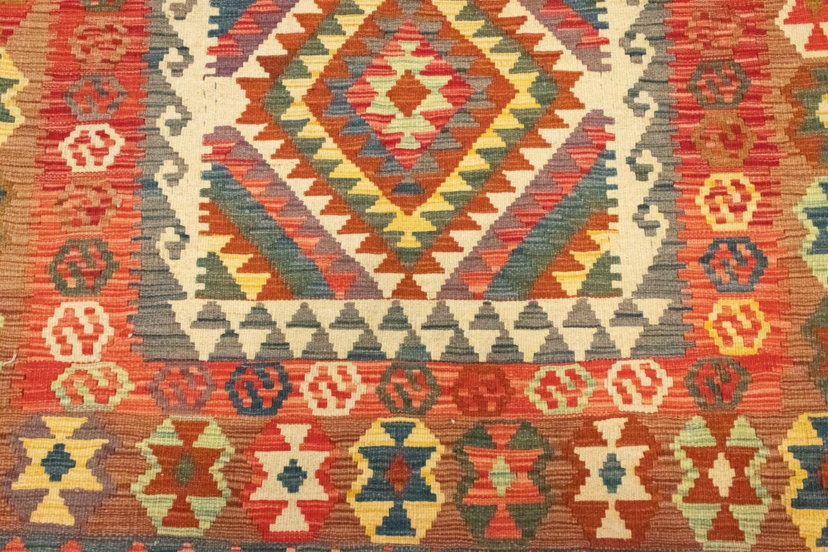 Tapis Kelim - Oriental - 203 x 148 cm - orange