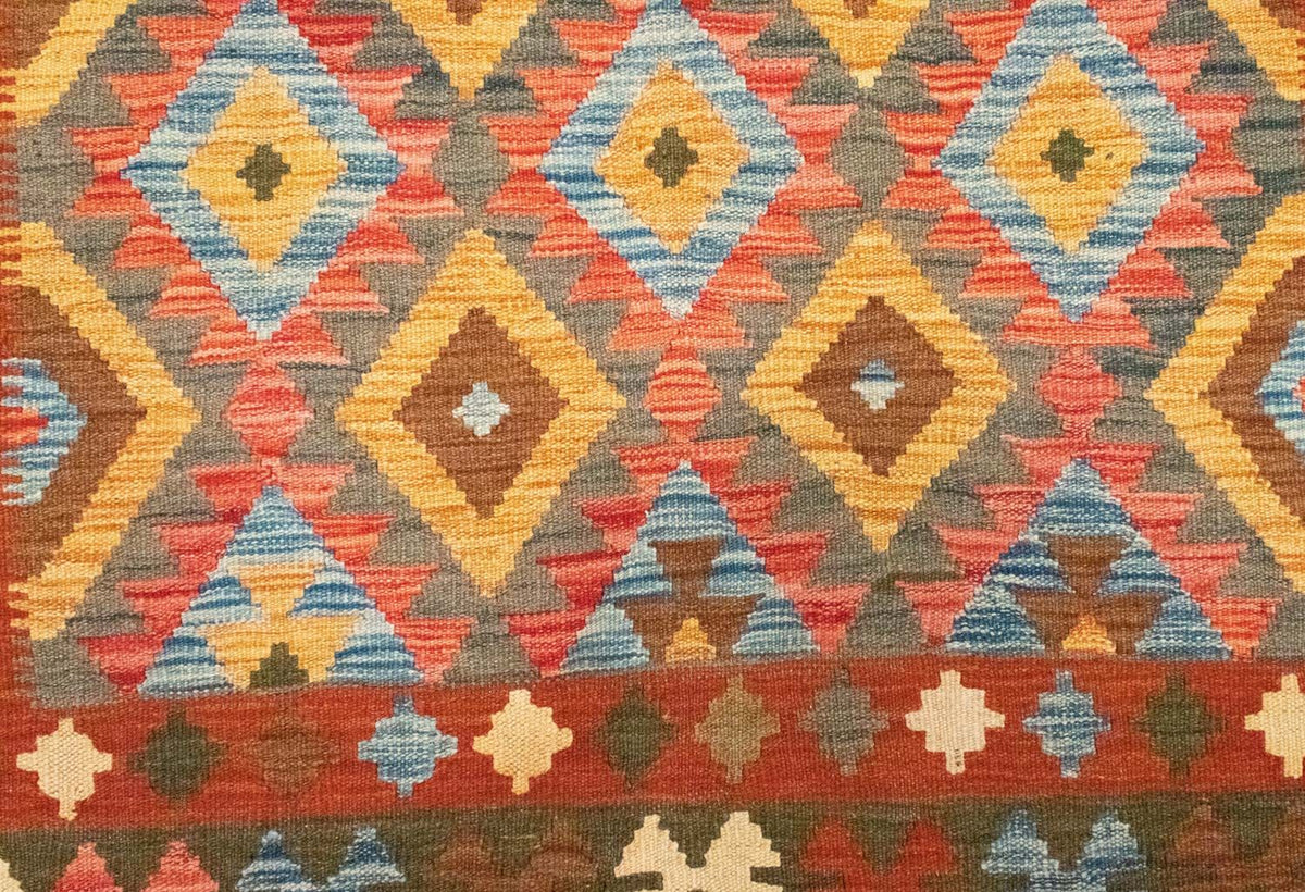 Tapis Kelim - Oriental - 217 x 160 cm - orange