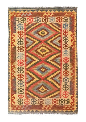 Tapis Kelim - Oriental - 207 x 139 cm - multicolore