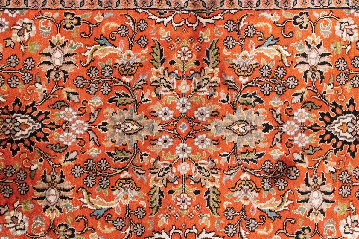 Tapis de couloir Tapis en soie - Soie du Cachemire - 177 x 61 cm - orange