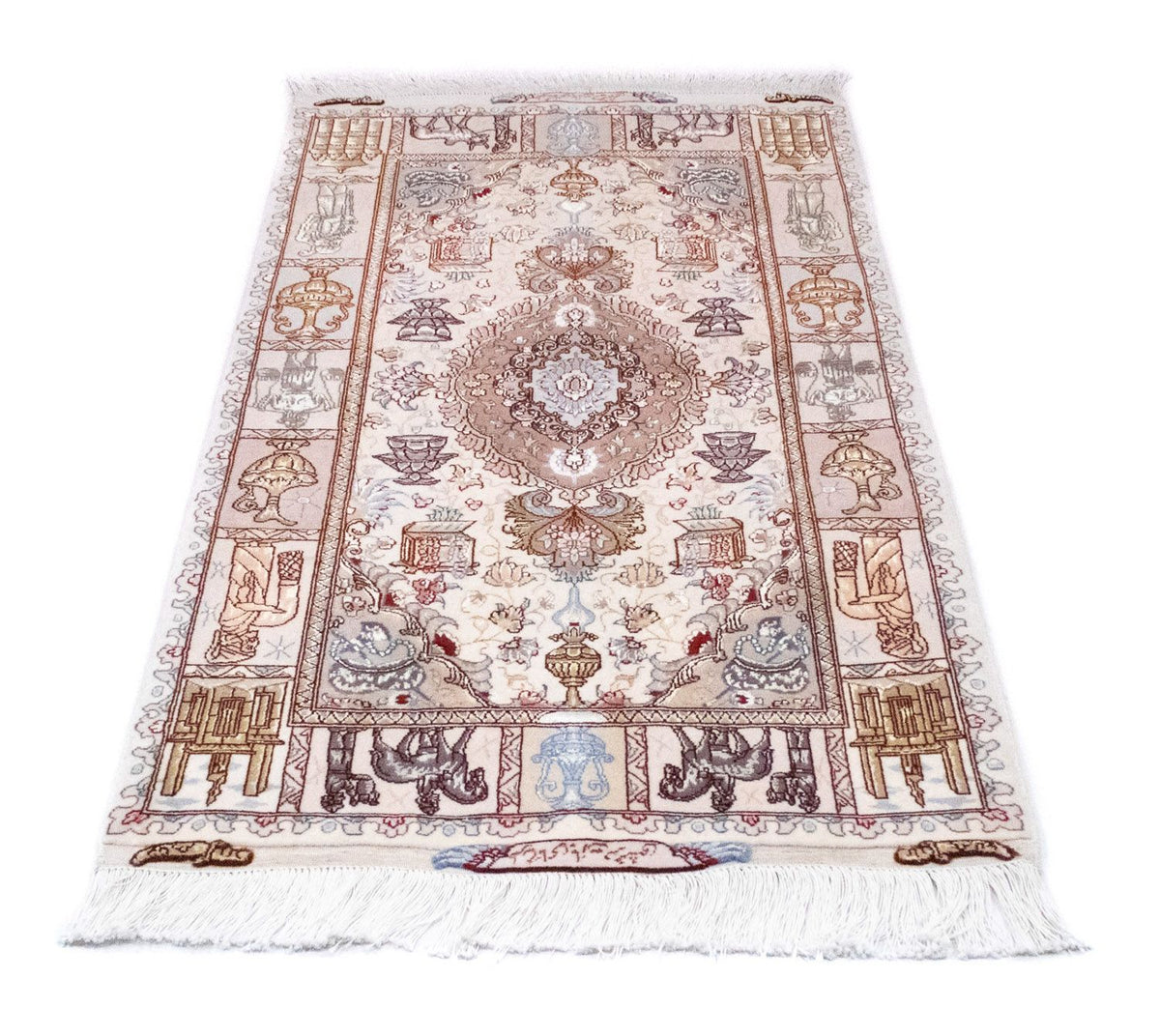 Tapis persan - Tabriz - Royal - 134 x 75 cm - beige