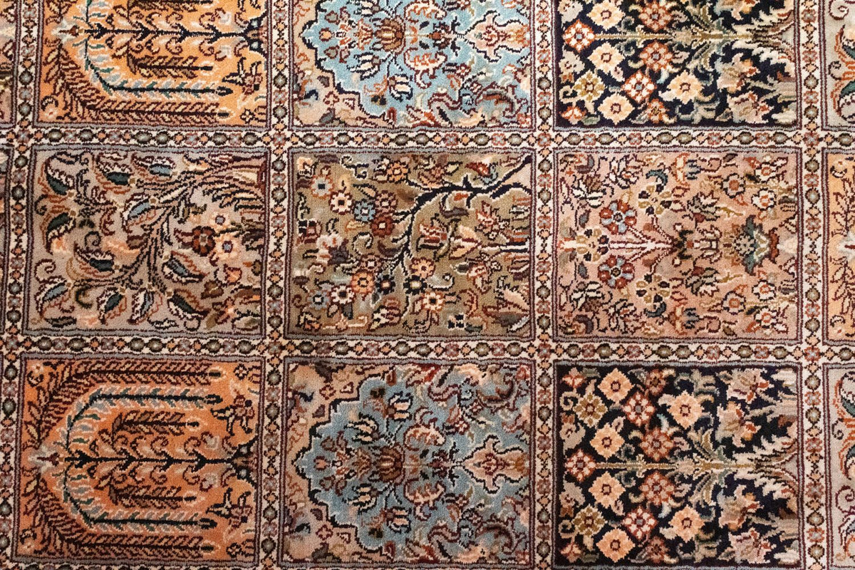 Tapis en soie - Soie du Cachemire - 135 x 78 cm - multicolore