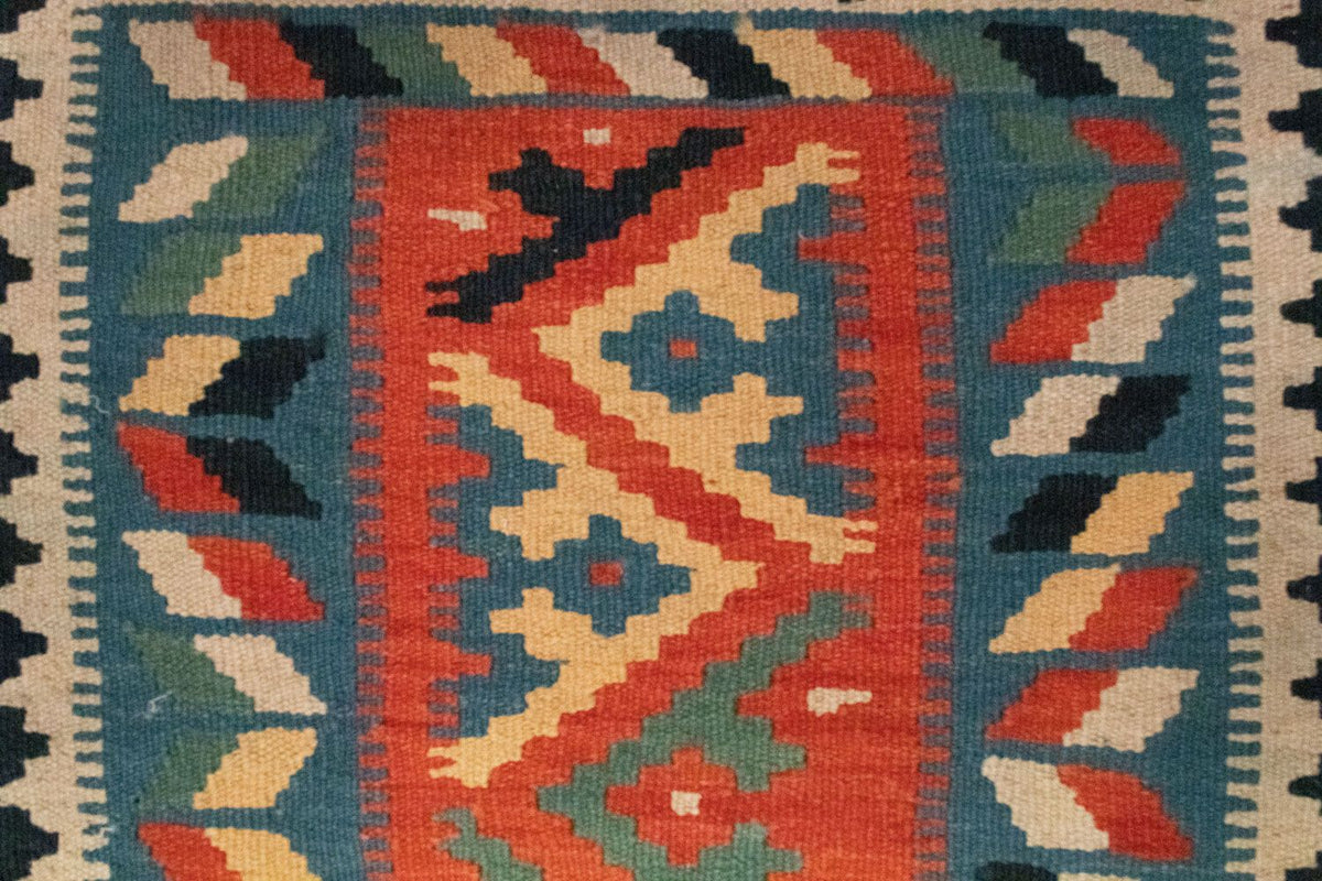 Tapis Kelim - Oriental - 87 x 60 cm - bleu