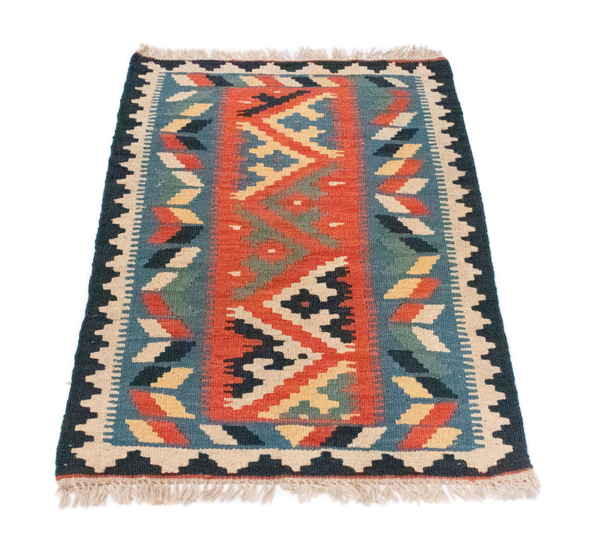 Tapis Kelim - Oriental - 87 x 60 cm - bleu