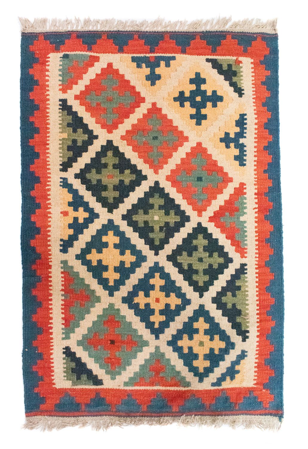 Tapis Kelim - Oriental - 90 x 63 cm - orange