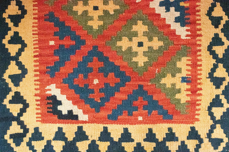 Tapis Kelim - Oriental - 90 x 62 cm - orange