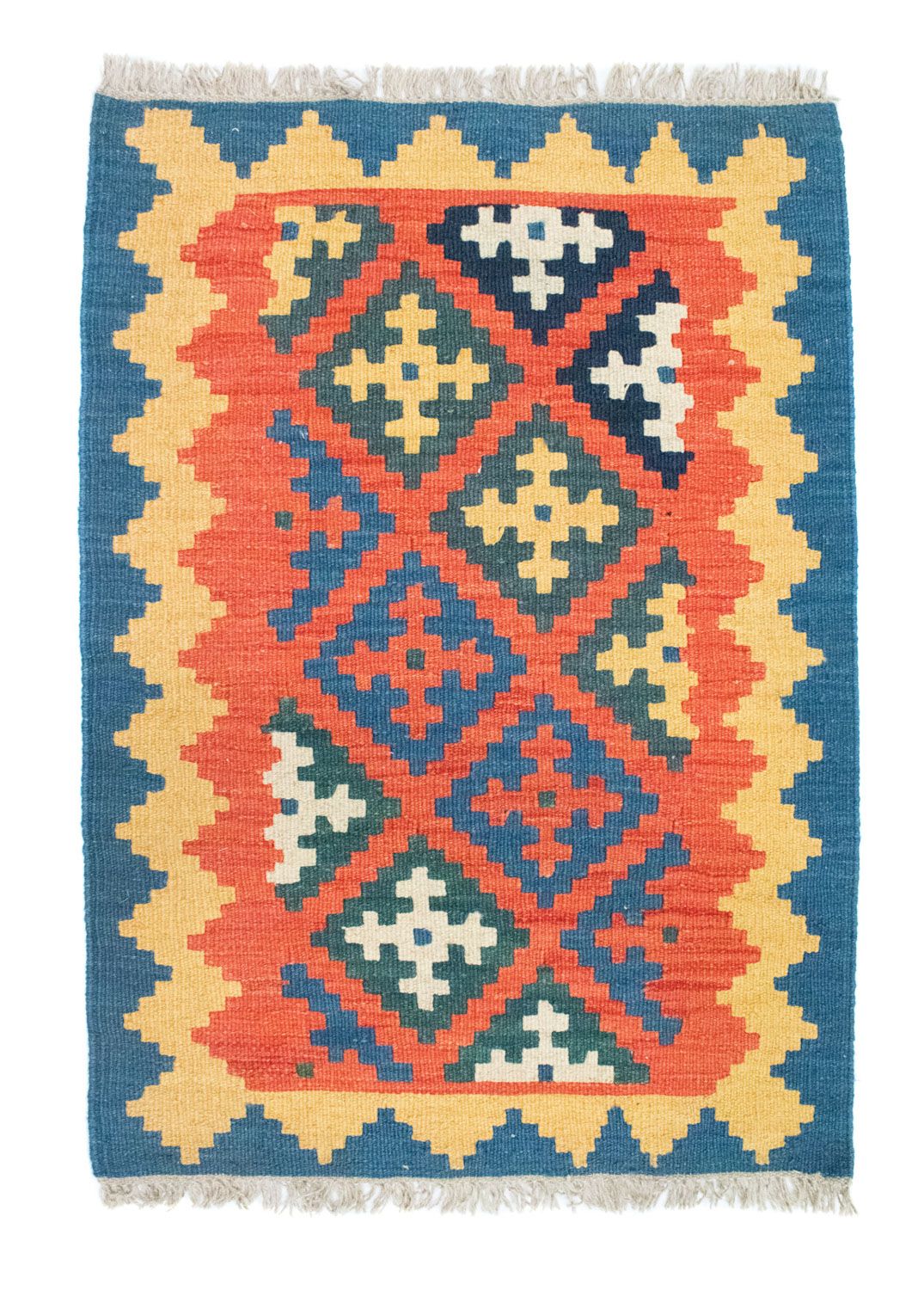 Tapis Kelim - Oriental - 90 x 64 cm - orange