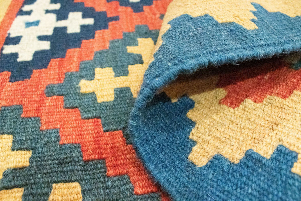 Tapis Kelim - Oriental - 90 x 64 cm - orange