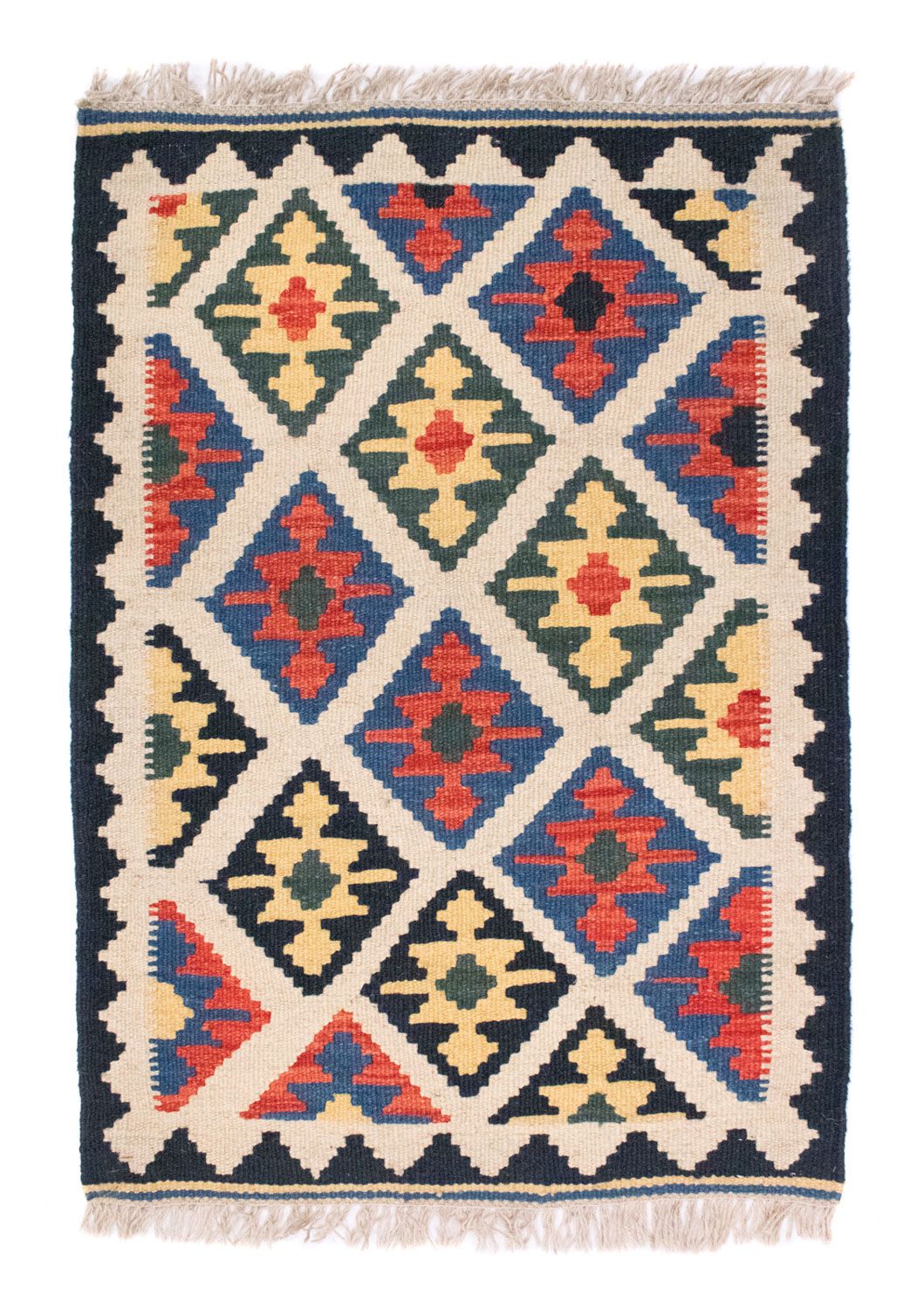 Tapis Kelim - Oriental - 88 x 63 cm - beige