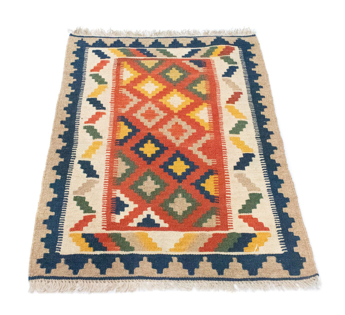 Tapis Kelim - Oriental - 91 x 66 cm - orange