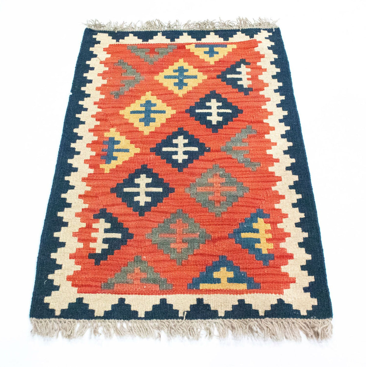 Tapis Kelim - Oriental - 93 x 62 cm - orange